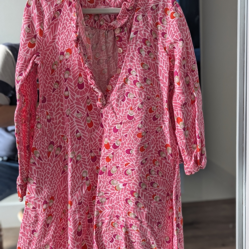 Lilly Pulitzer Pink Patterned Shirtdress